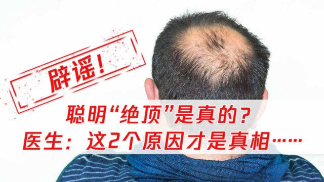 发际线高更聪明?别骗自己了!医生:这2个原因才是真相…