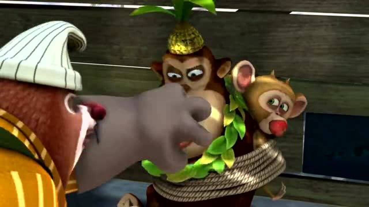 熊出没吉吉真会玩用尾巴挠光头强痒痒真是太逗了