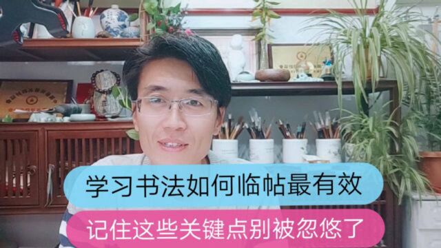 学习书法如何临帖最有效,记住这些关键要领,别被大师忽悠了