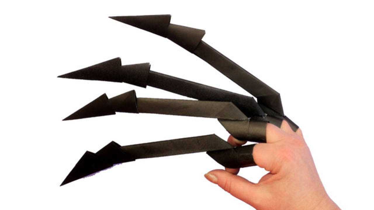 宝宝学折纸手把手教你做狼爪折纸这样的折纸玩具小朋友很喜欢