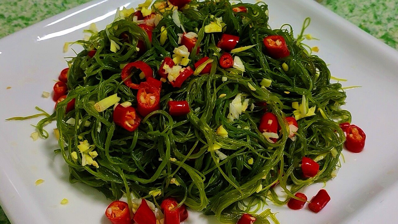 凉拌龙须菜脆嫩无比还没吃过赶紧做