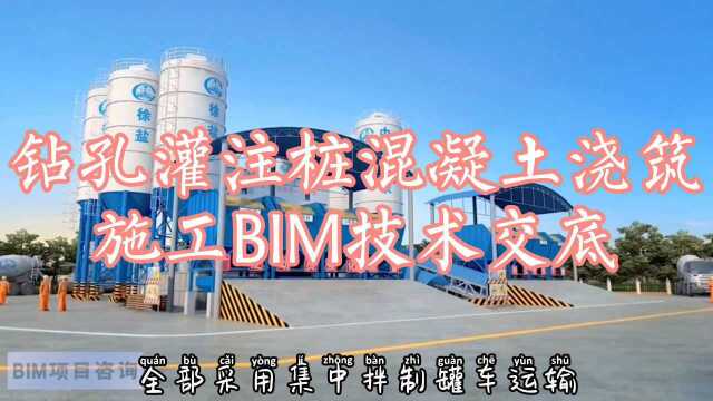 钻孔灌注桩混凝土浇筑施工BIM技术交底