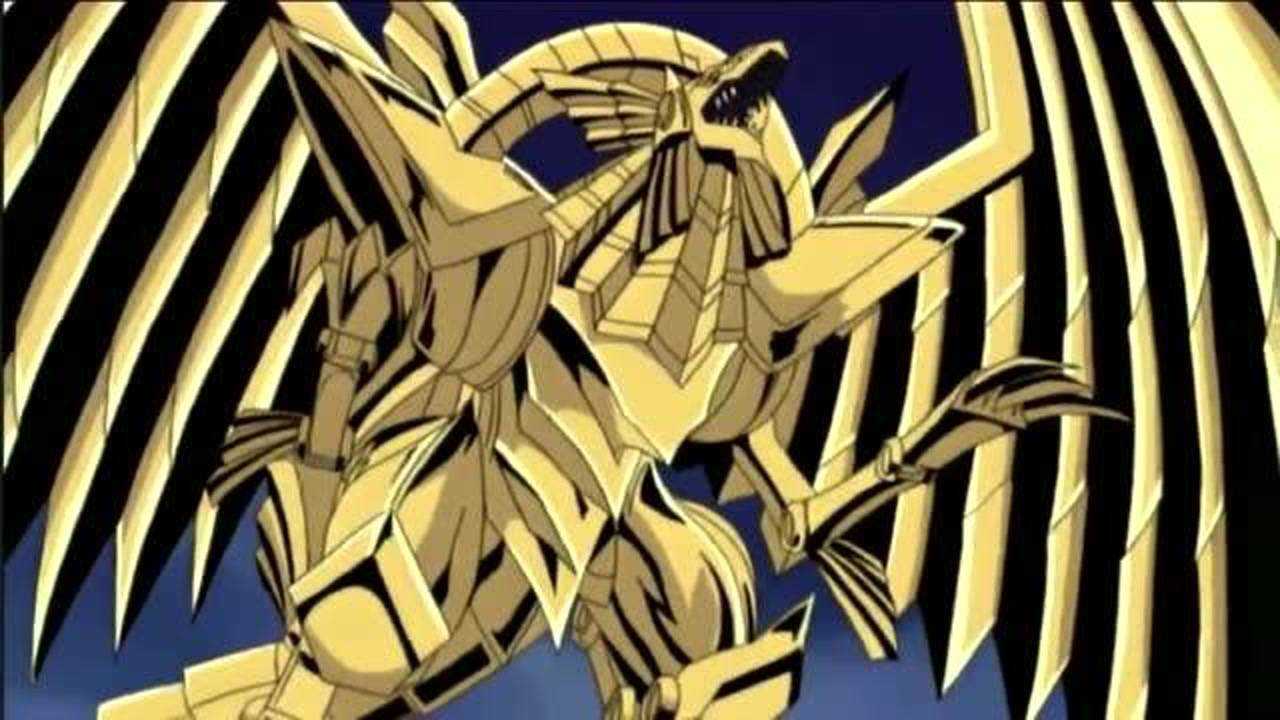 法老王召唤三幻神合体融合成光之创造神哈拉克提