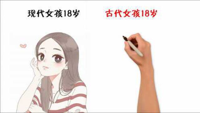 现代女孩18岁VS古代女孩18岁,有什么区别?很形象精辟