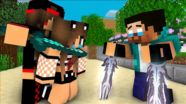 minecraft动画:him的生活,him与女孩的故事!