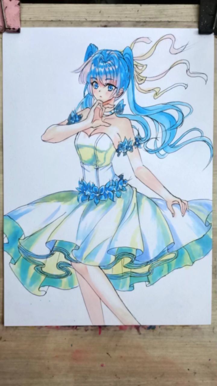 马克笔手绘斗罗大陆龙王传说许小言