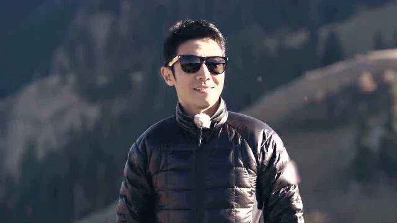 你好生活撒贝宁站在水库边倪萍很担心他