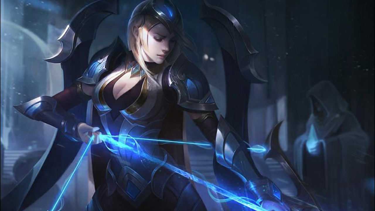 云顶之弈八决斗大师的寒冰艾希,最强攻速,射出的箭都成拉面了.