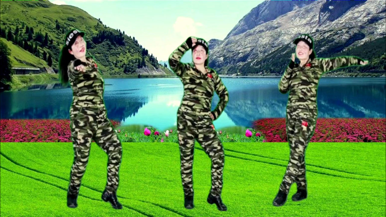 广场舞忘川的河全网爆火帅气单人水兵舞