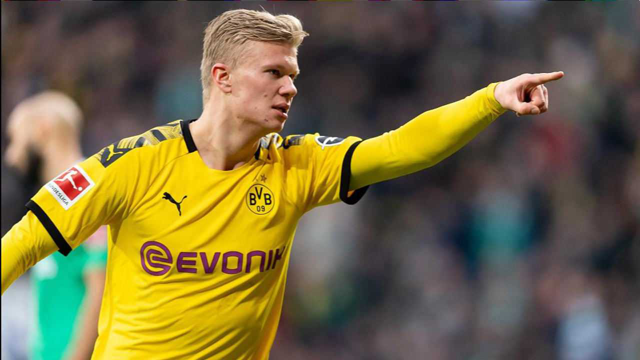 天才神锋哈兰德超强进球集锦未来足坛是属于他的