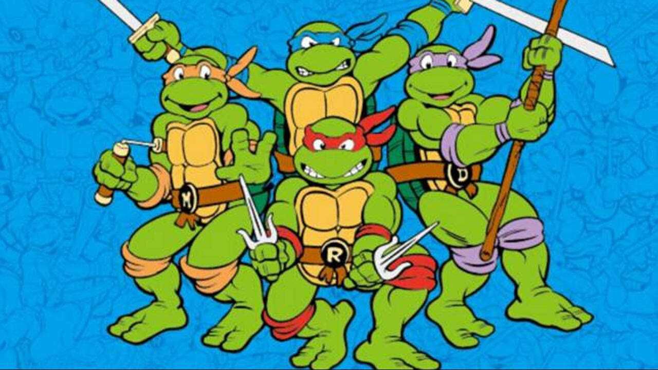 1987版《忍者神龟》,牛头猪面初次登场,披萨让人口水直流