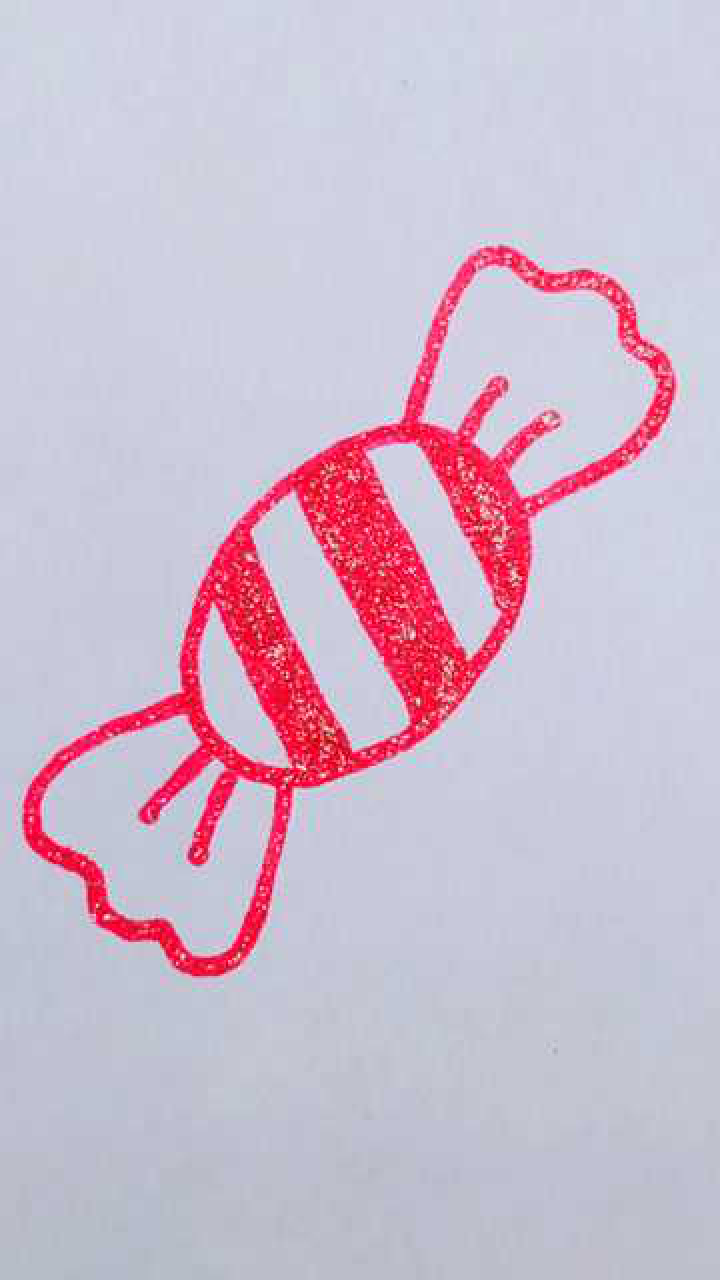 简单画甜甜的糖果