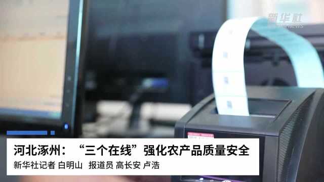 河北涿州:“三个在线”强化农产品质量安全