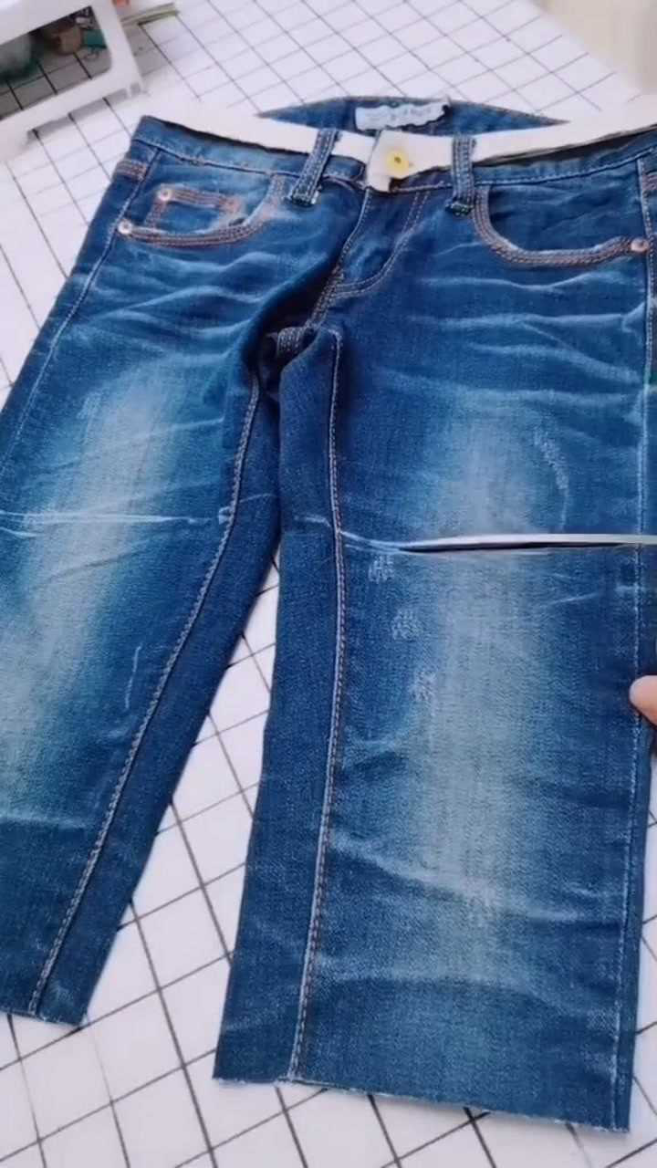 牛仔裤改马甲