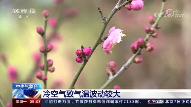 中央气象台 冷空气致气温波动较大