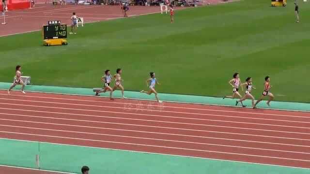 日本山形县田径运动会女子800米预赛