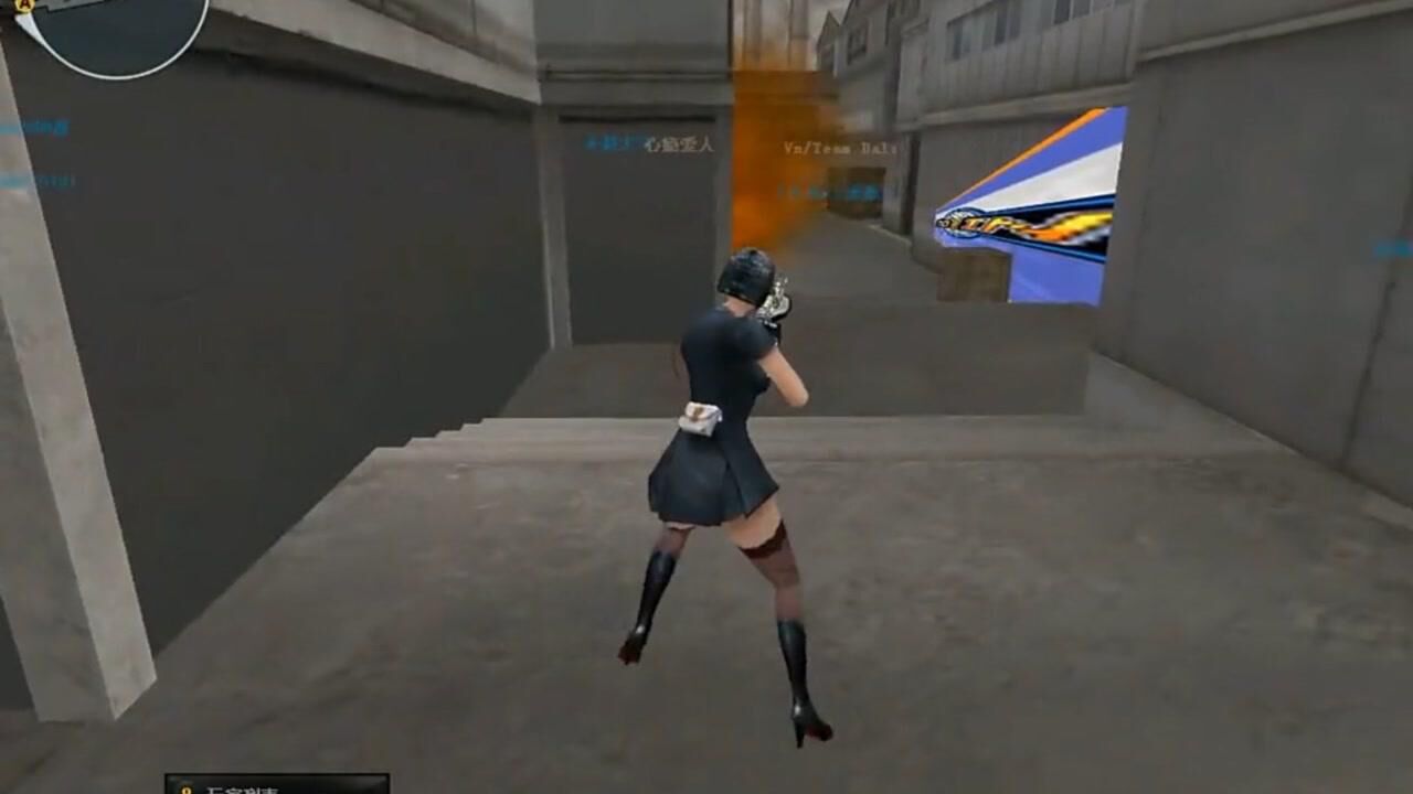 穿越火线经典角色灵狐者中出ak五连爆不得不说这步伐真好看