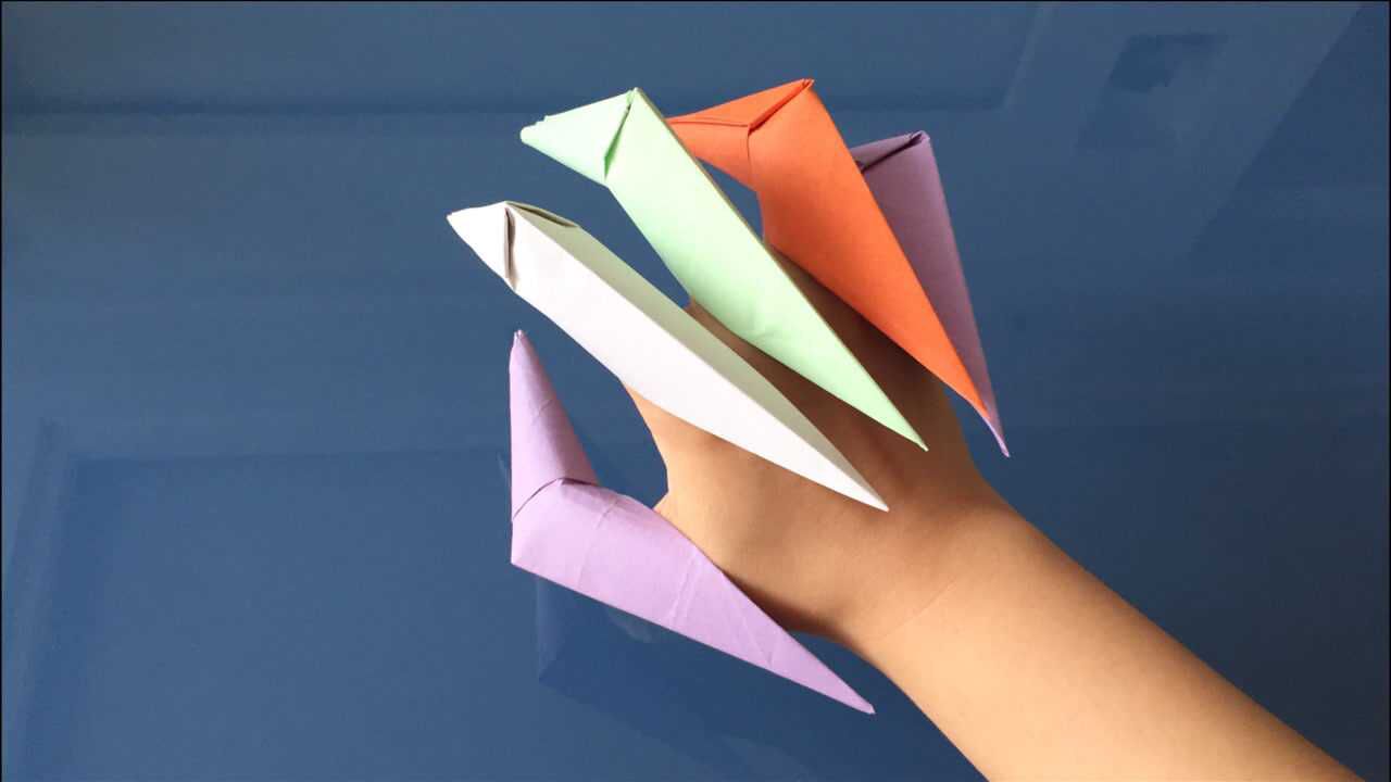 手工折纸:简易酷炫的金刚爪折法,好玩不伤人,小朋友很喜欢