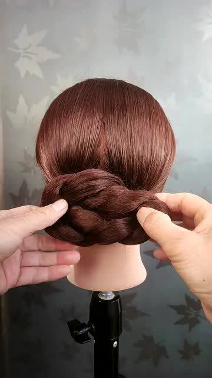 非常漂亮的妈妈编发,学会给咱妈编!