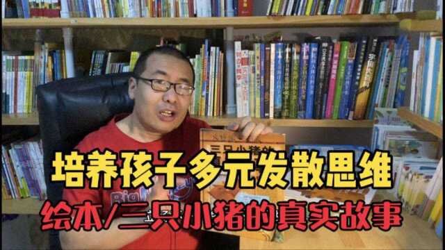 鼓励孩子多元思考,颠覆传统绘本《三只小猪的真实故事》太有趣