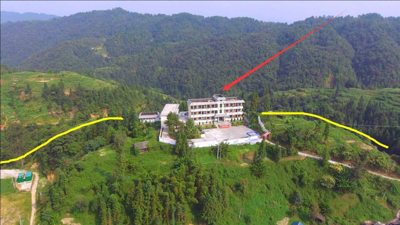 村里风水最好的位置用来建学校人杰地灵出人才的风水宝地