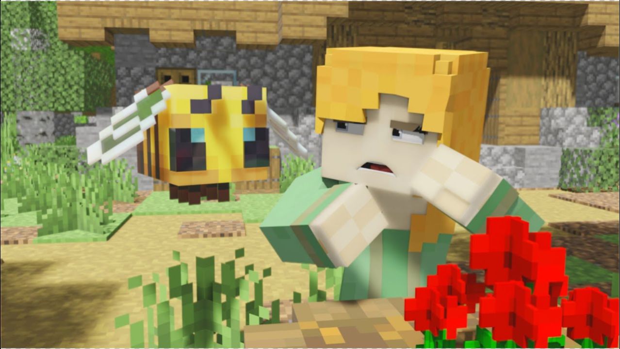 我的世界mc动画:艾利克斯与蜜蜂