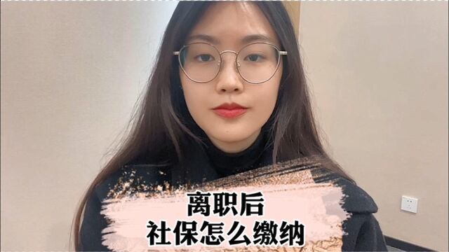 离职后社保怎么缴纳?