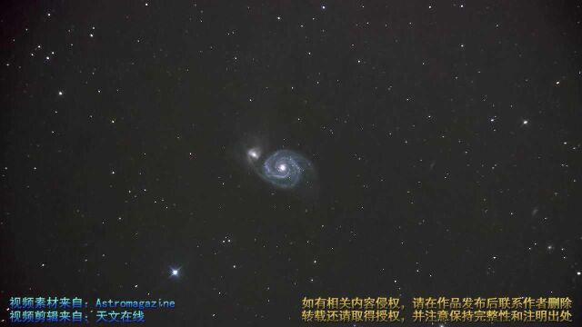 真实的夜空!这就是望远镜中的北斗七星和漩涡星系,美丽动人