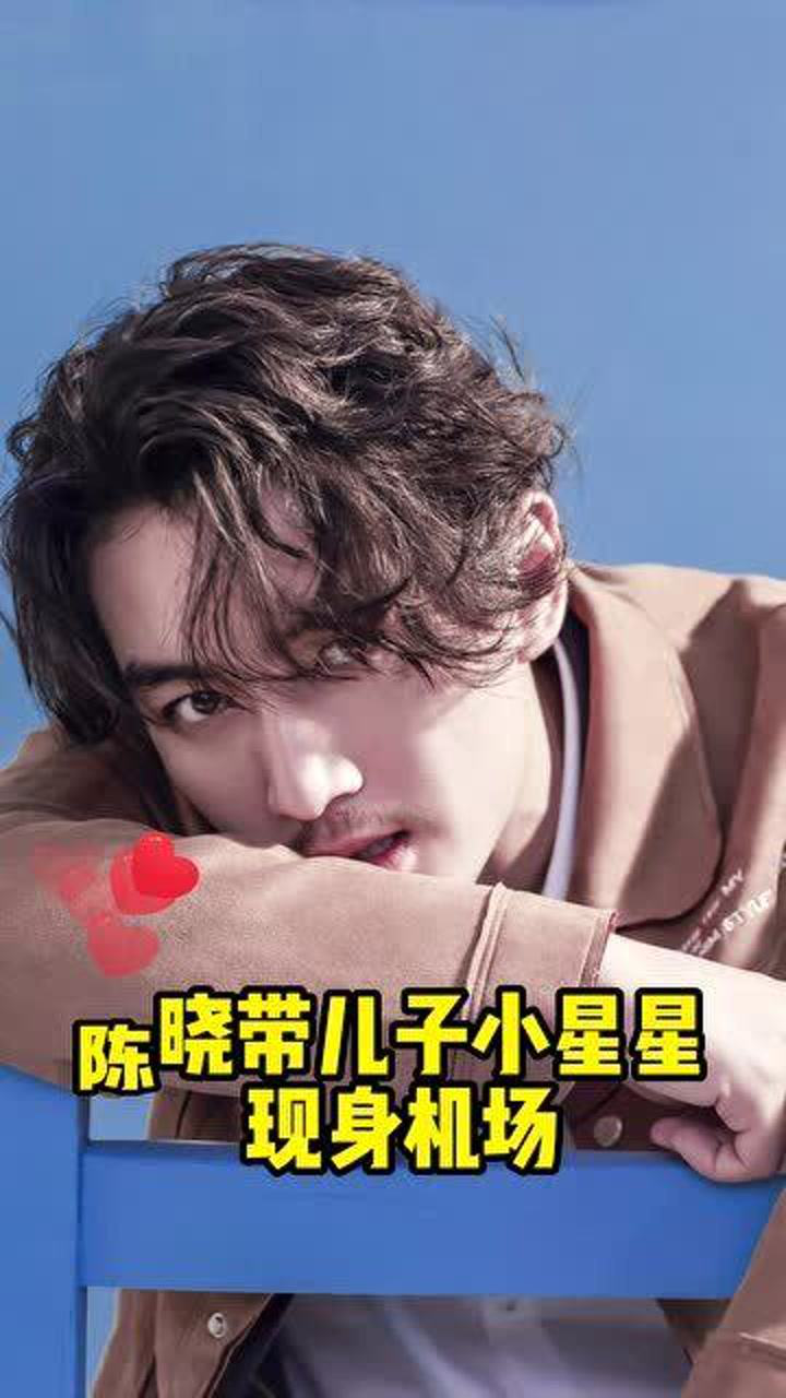 陈晓带儿子小星星现身机场,儿子正脸照曝光,一路嬉戏打闹画面温馨