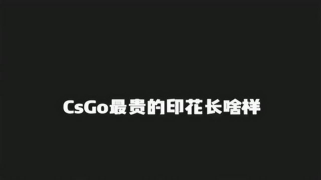 CSGO印花鉴赏:最贵的印花长啥样?谁不想拥有四联泰坦呢?