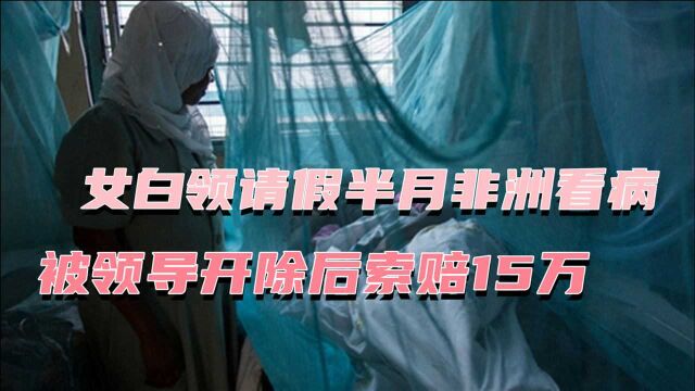 不能去非洲看病?女白领请半个月假被开,向公司索赔15万引争议