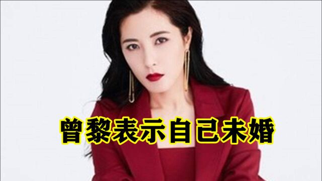 曾黎再度公开表示自己未婚:爱与被爱不用结婚与否来衡量