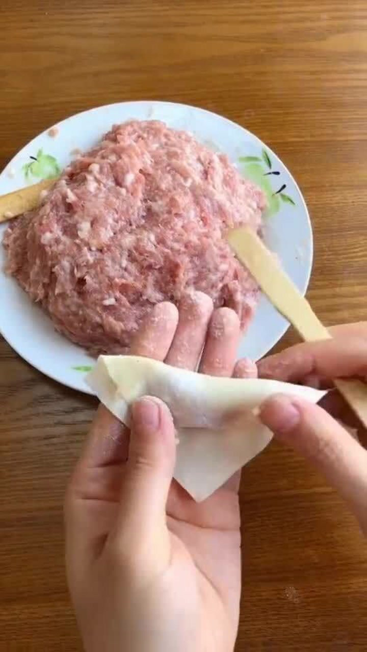 包餛飩的慢動作教程,手殘黨們學會了嗎_騰訊視頻