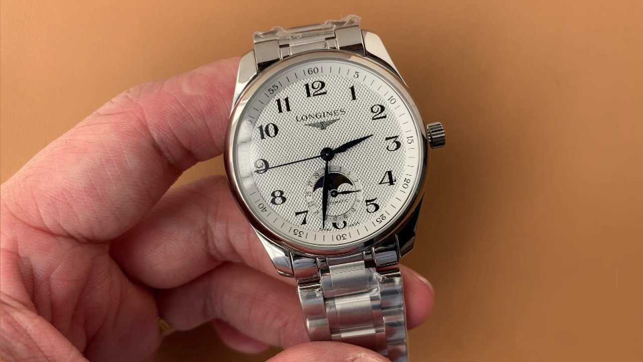 gs浪琴名匠月相三针钢带腕表40mm l899.2机芯