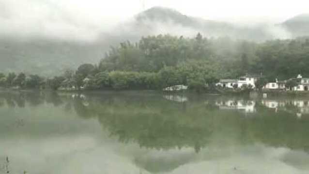 烟雨江南储江滩