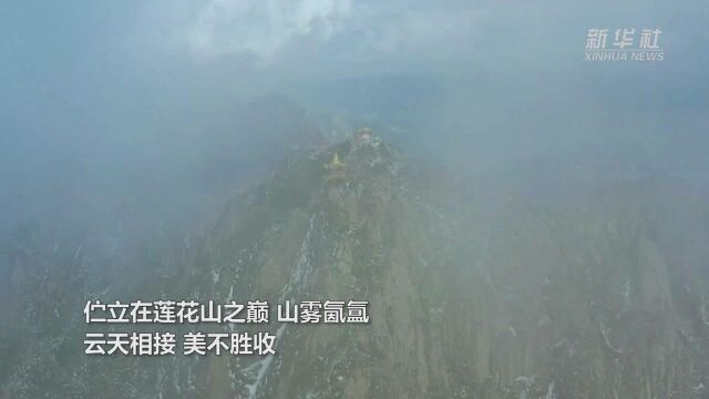 航拍莲花山夏日风光