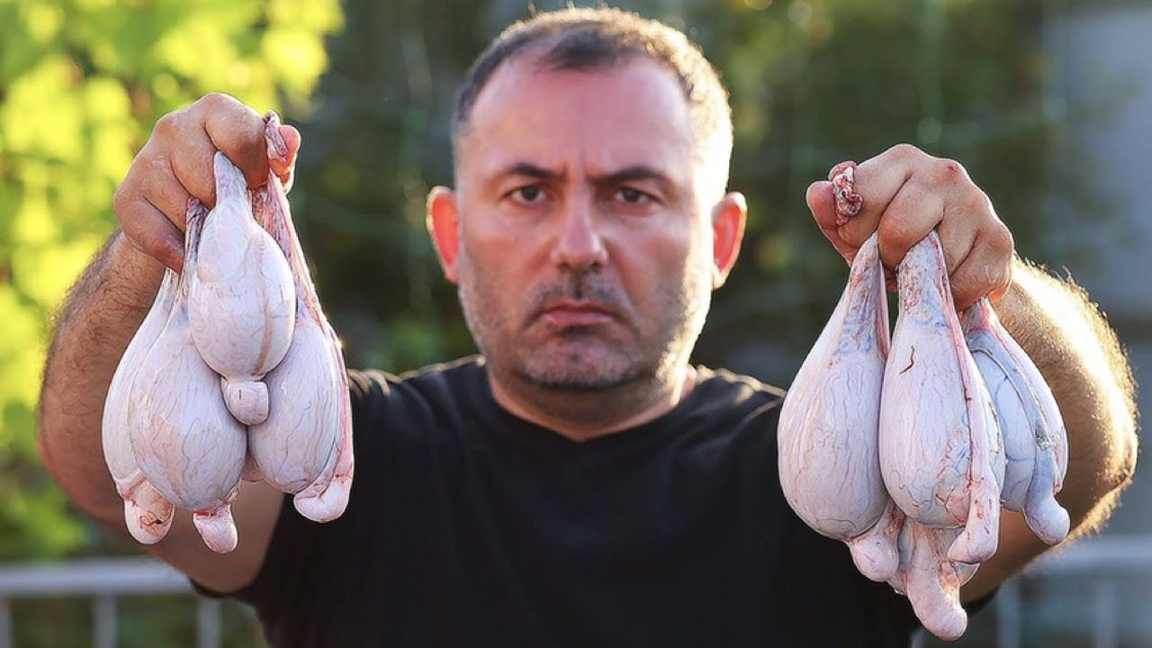 新鲜牛睾丸看美食博主如何做成吃不起的样子