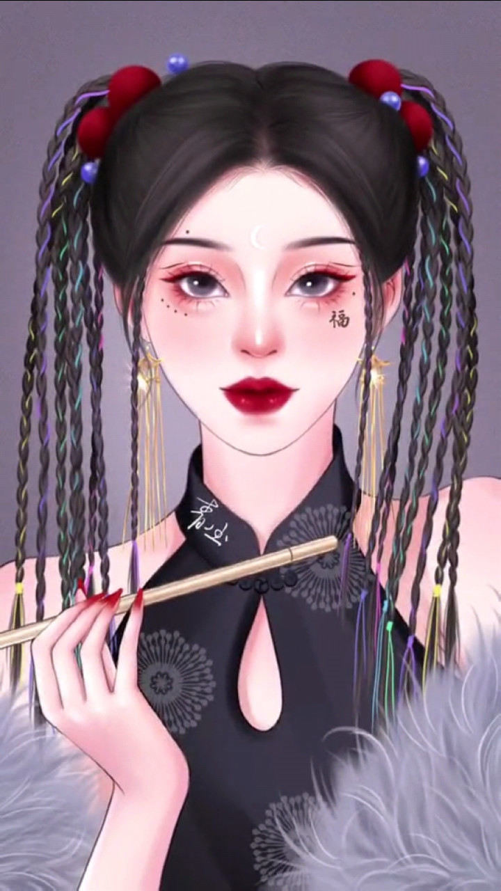 青尘手绘美妆博主反击战没在怕的秦阿九旗袍