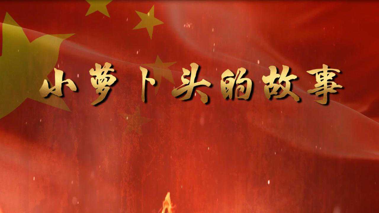 小萝卜头的故事宋振中红色红岩精神诗歌朗诵led大屏幕背景视频