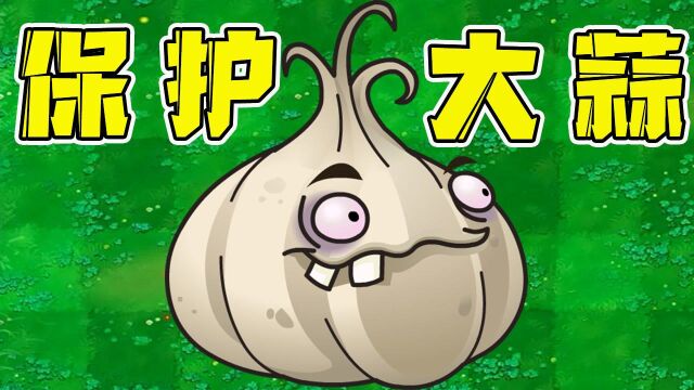 植物大战僵尸:保护我方大蒜!不要让他被炸掉!
