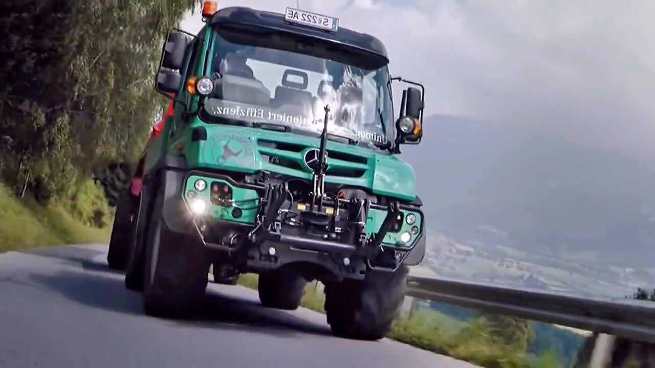 奔驰 乌尼莫克u430 多功能农用车_腾讯视频