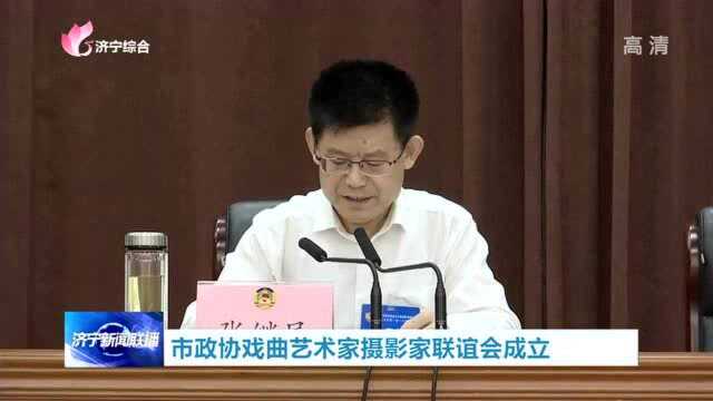 市政协戏曲艺术家摄影家联谊会成立