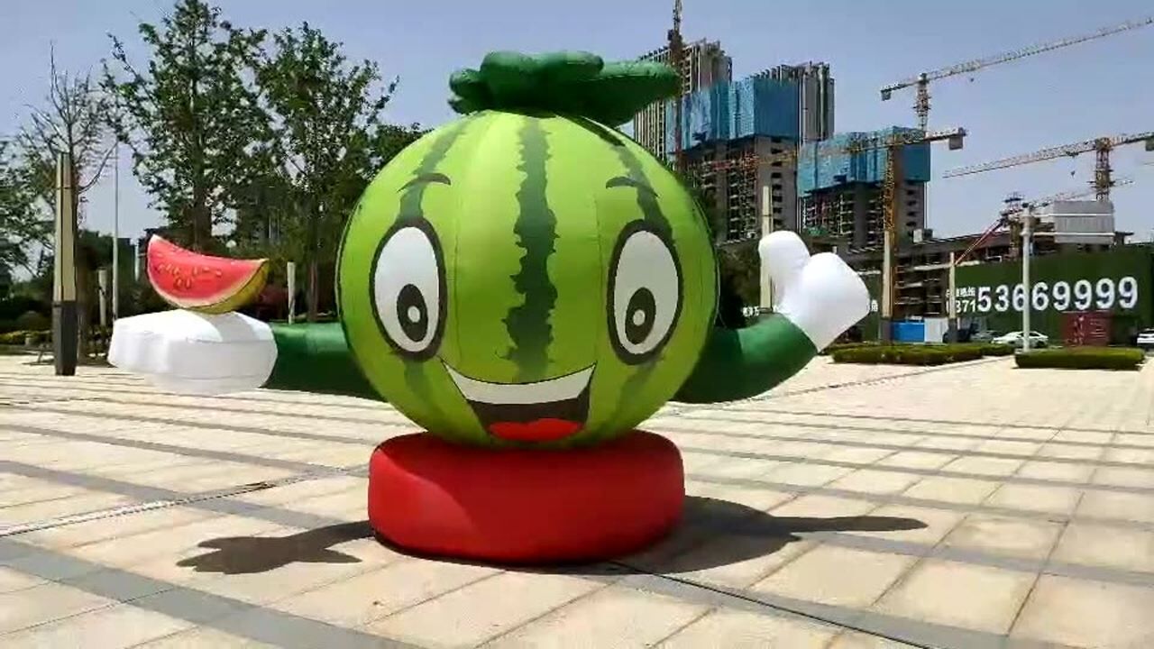 充气西瓜气模 大型充气水果卡通模型