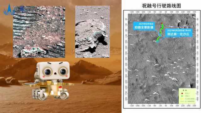 “祝融号”驶上火星表面满百天 国家航天局发布最新火星影像