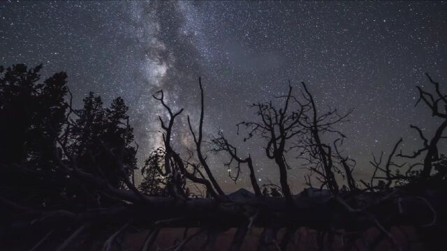 [4K]壮观自然流云璀璨星空