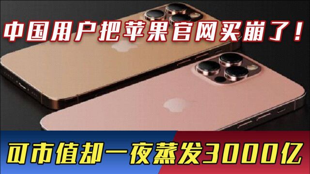 iPhone13真香?中国用户一夜把苹果官网买崩,可市值却蒸发3000亿