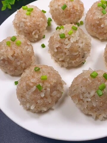 猪肉糯米丸子,软糯鲜香,小孩子非常喜欢