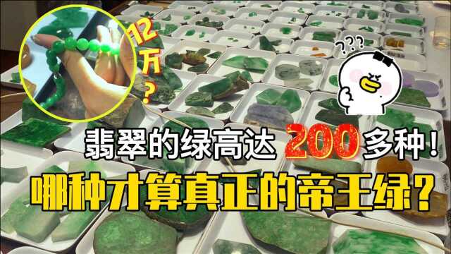 翡翠的绿高达200多种!哪种才算真正的帝王绿?市场一探究竟!