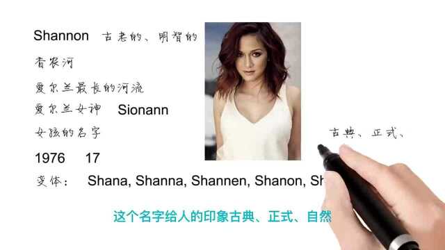 英语单词背后的文化,取个英文名之Shannon古老的明智的,轻松学英语