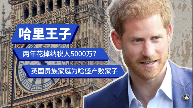 哈里王子兩年花掉納稅人5000萬?英國貴族家庭為啥盛產敗家子?